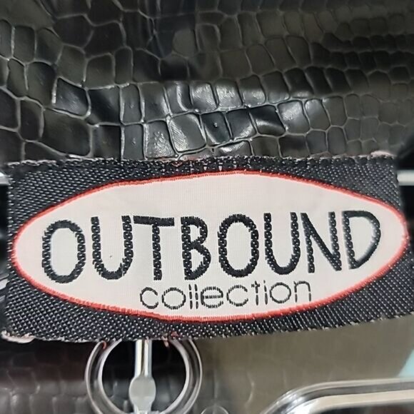 Outbound Collection Black Faux Leather Skirt Sz 5 - Picture 6 of 7